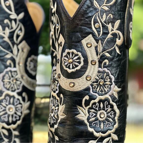 OLD GRINGO Lucky Horseshoe Boots Size 7 - Picture 6 of 8